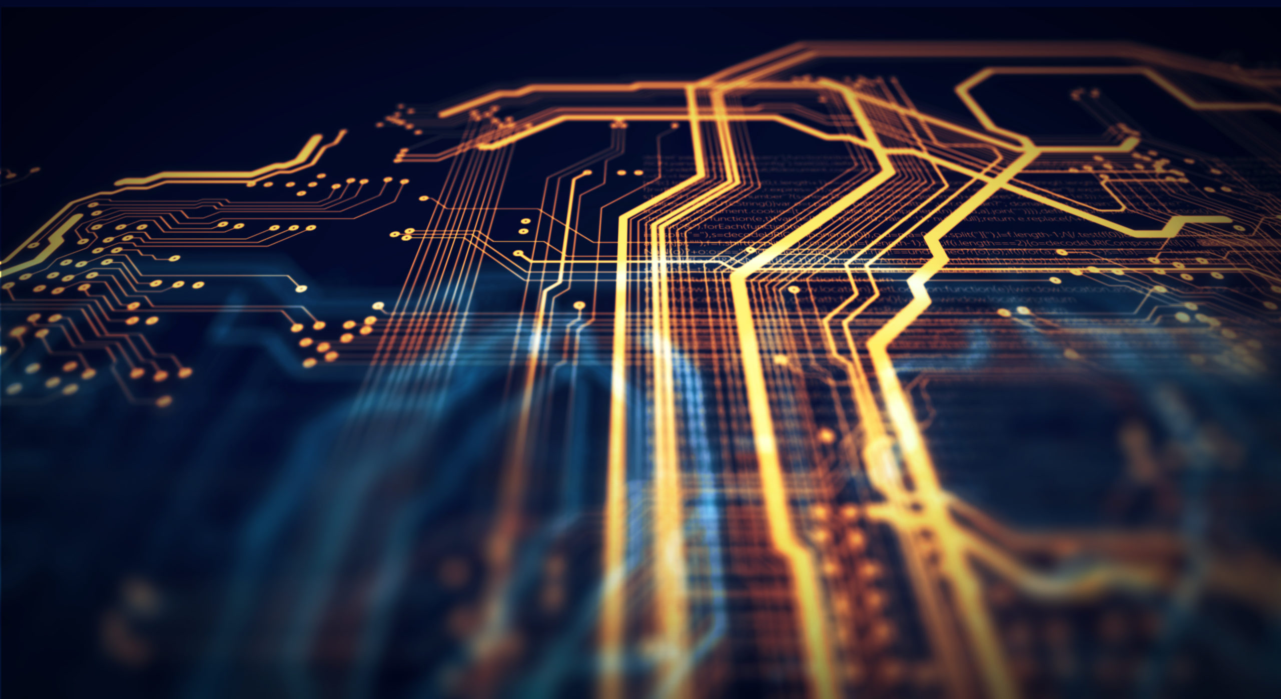 abstract photo of futuristic circuit board